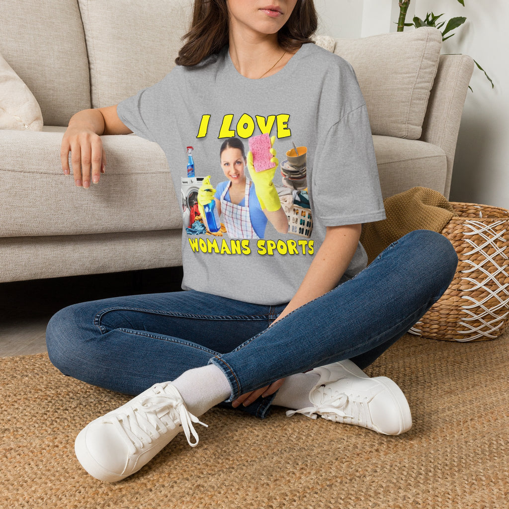 I Love Woman’s Sports Graphic T-Shirt