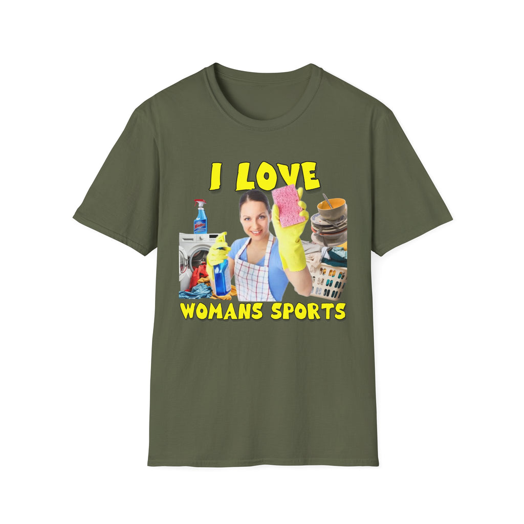 I Love Woman’s Sports Graphic T-Shirt