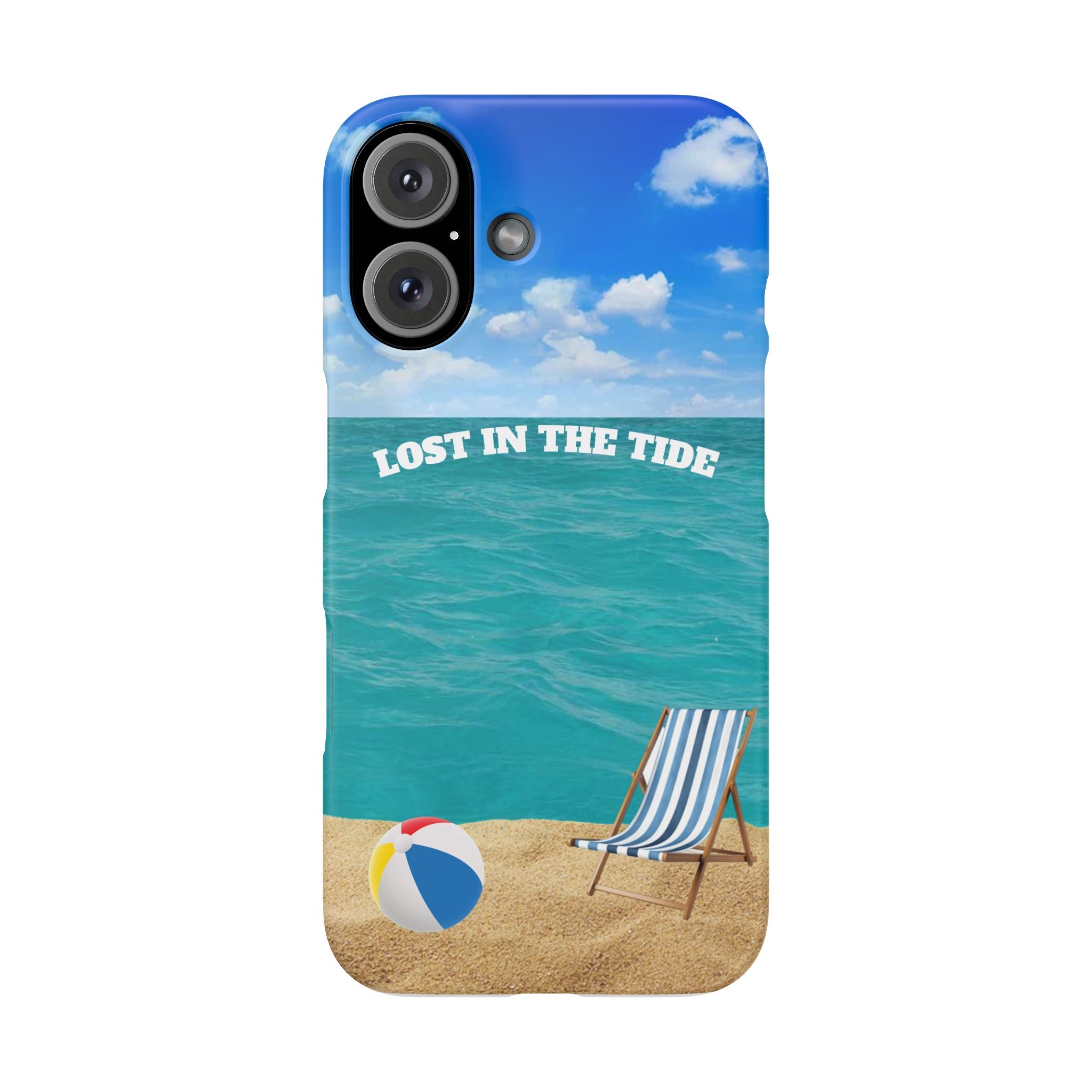 "Lost in the Tide" Beach Phone Case (Protective)