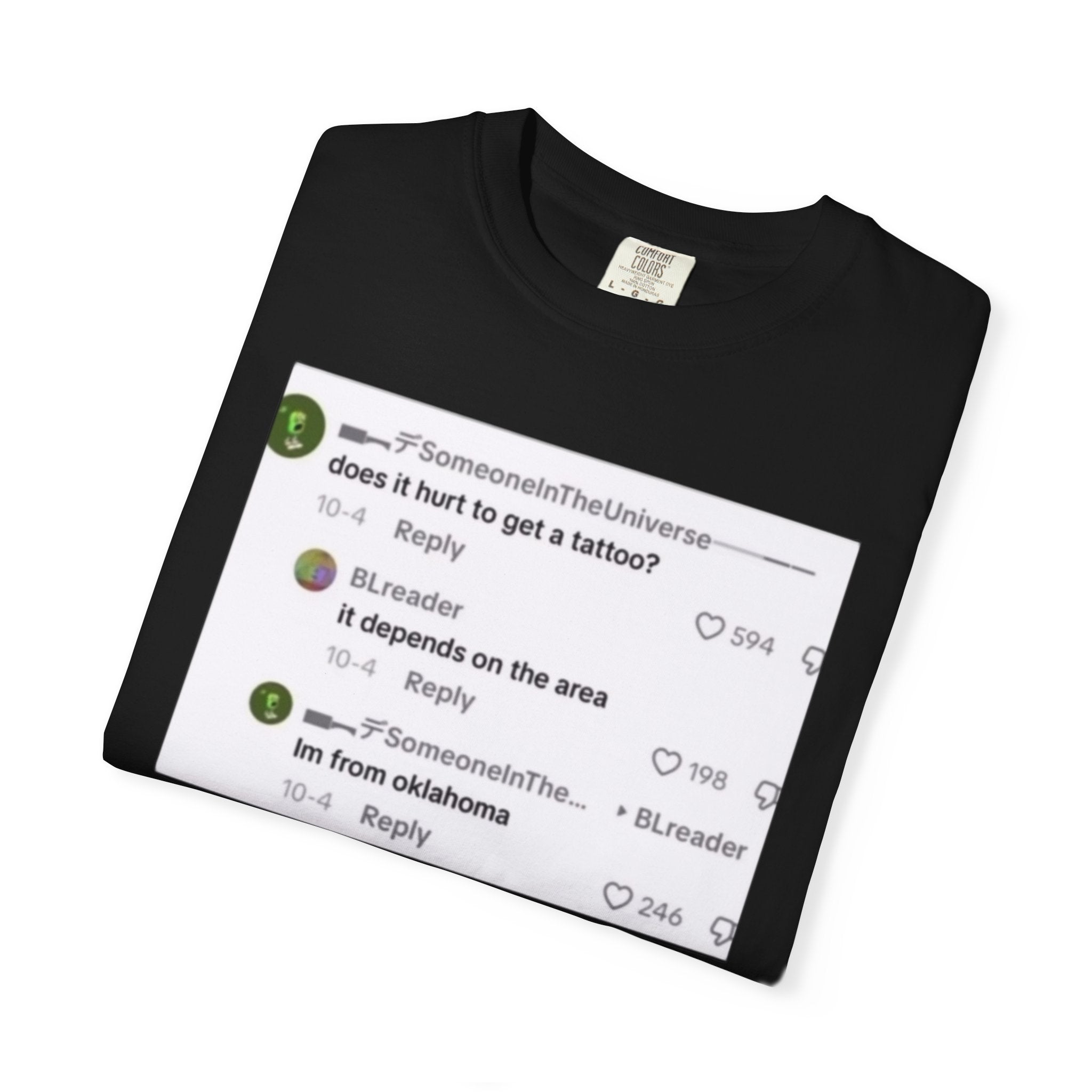 I'm From Oklahoma Black Print T-Shirt