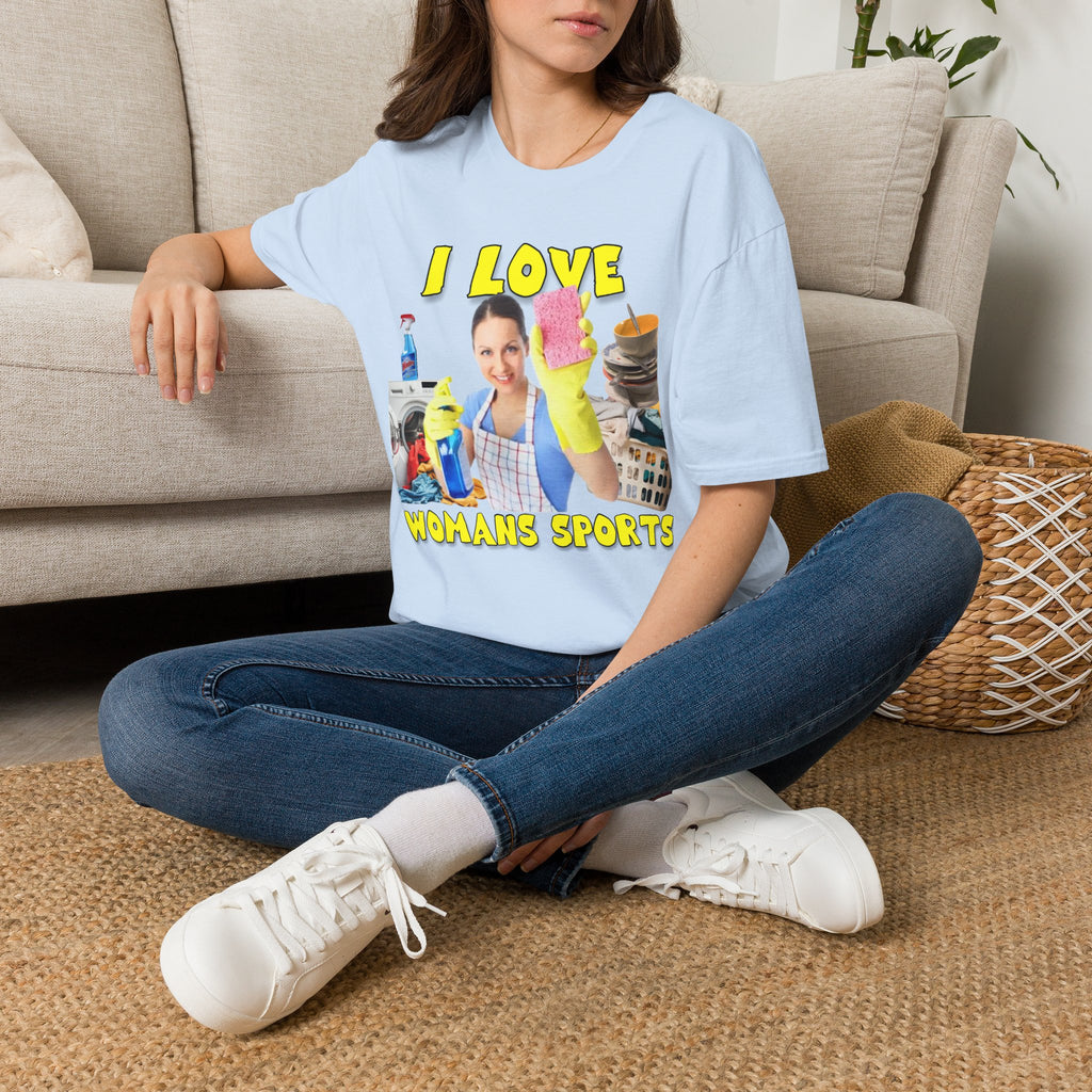 I Love Woman’s Sports Graphic T-Shirt