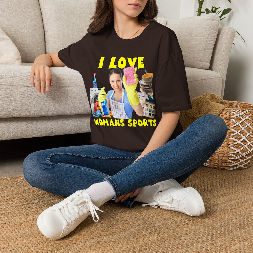 I Love Woman’s Sports Graphic T-Shirt