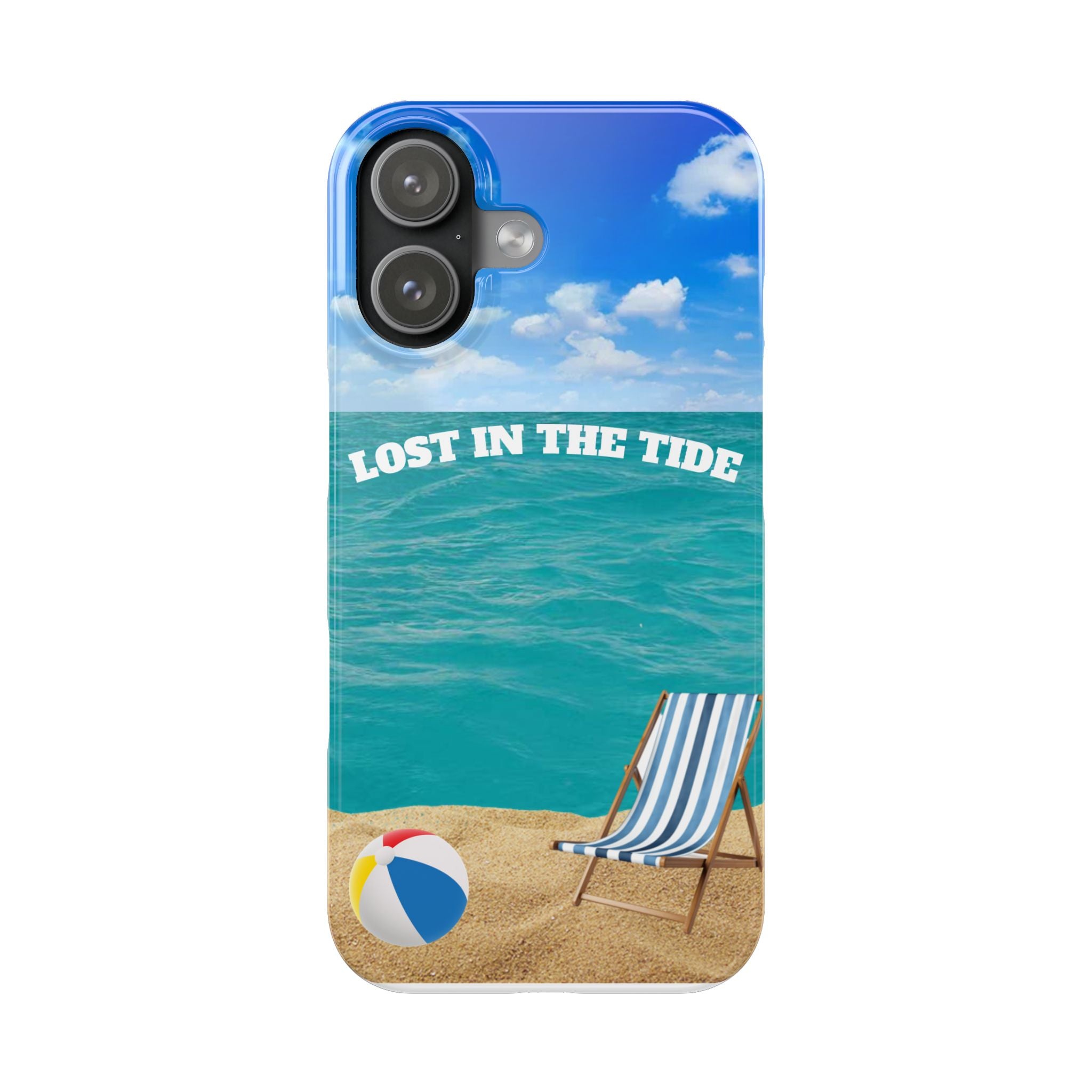 "Lost in the Tide" Beach Phone case (Protective)