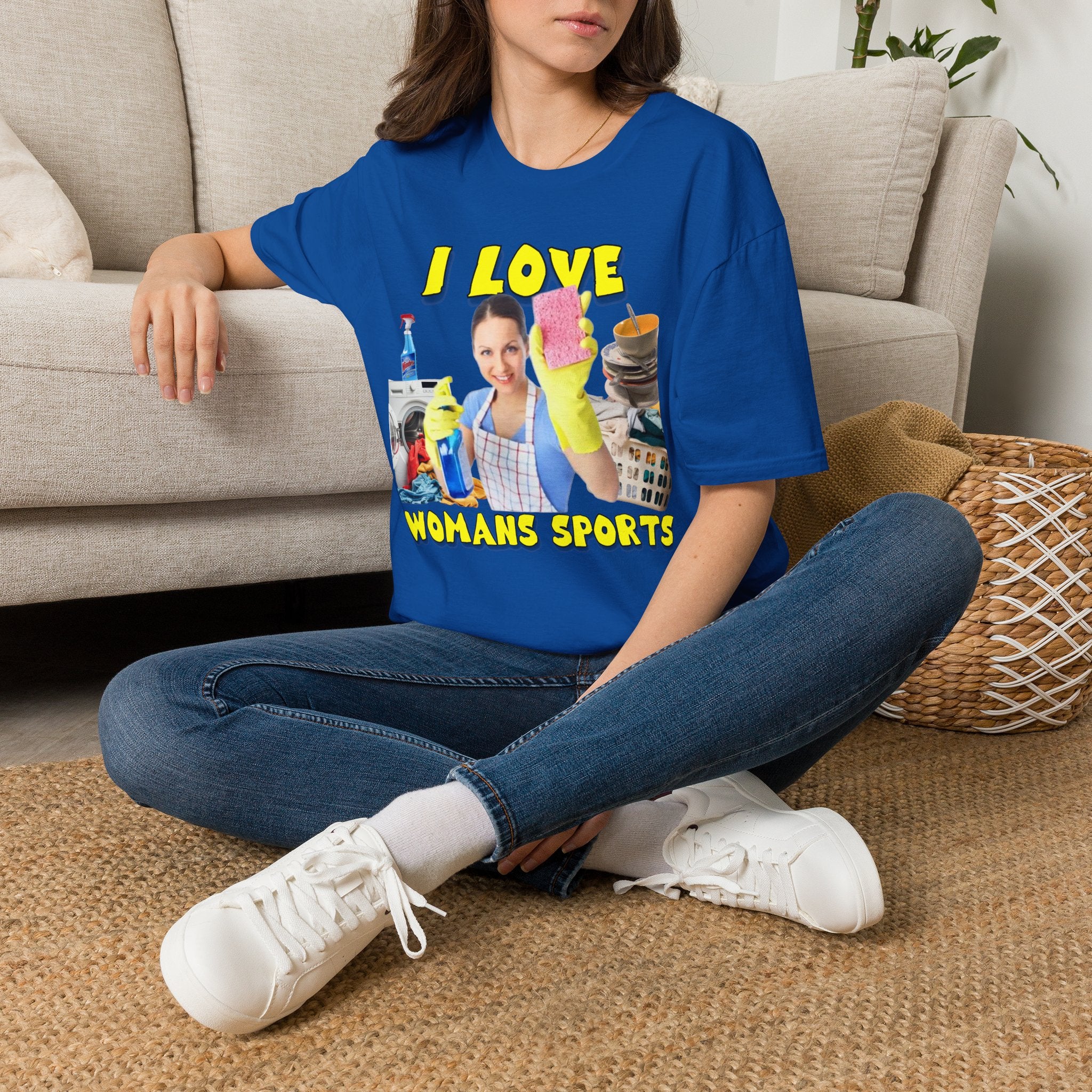 I Love Woman’s Sports Graphic T-Shirt