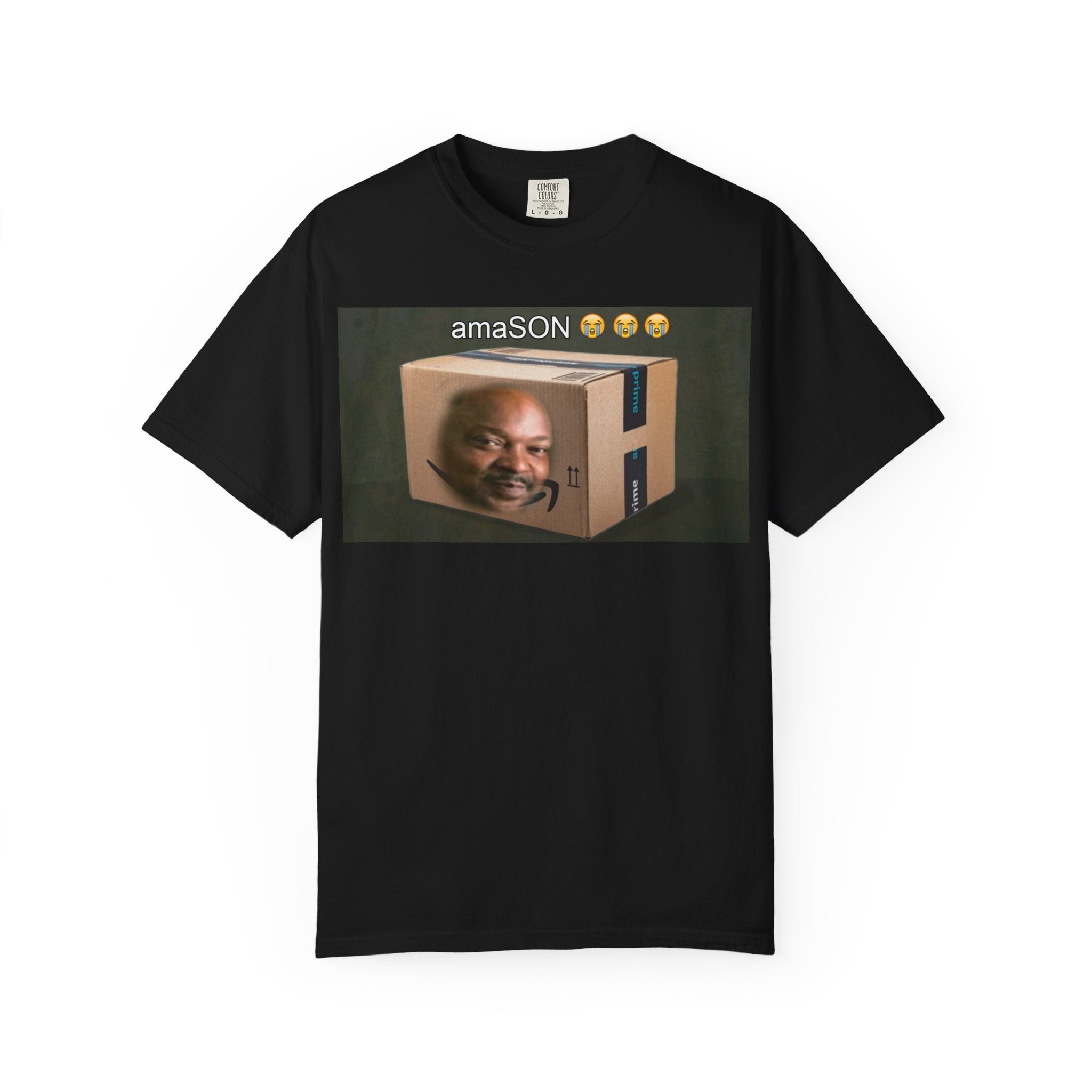 AmaSON Black Print T-Shirt