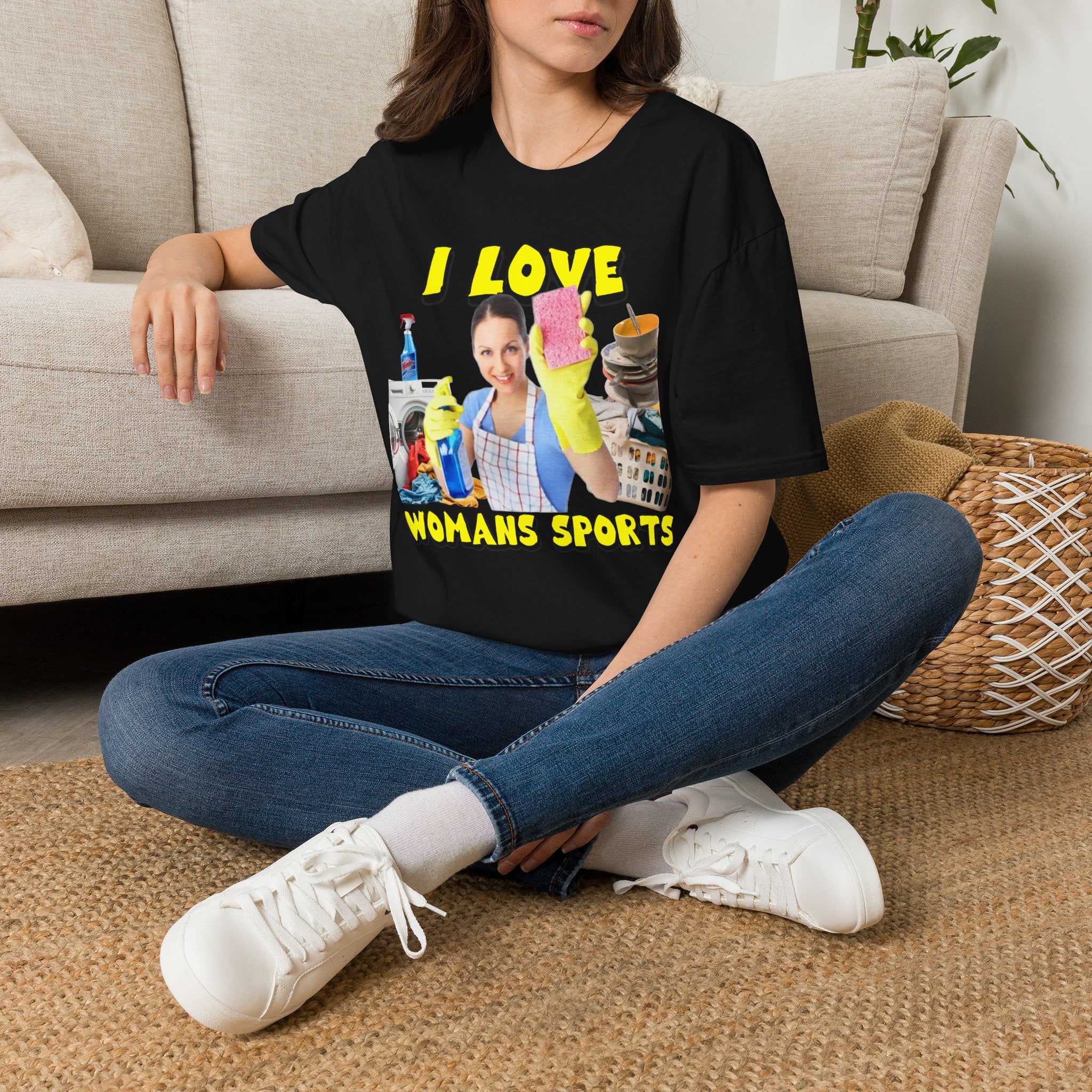 I Love Woman’s Sports Graphic T-Shirt