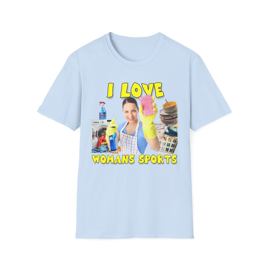 I Love Woman’s Sports Graphic T-Shirt