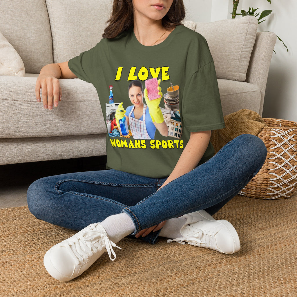 I Love Woman’s Sports Graphic T-Shirt