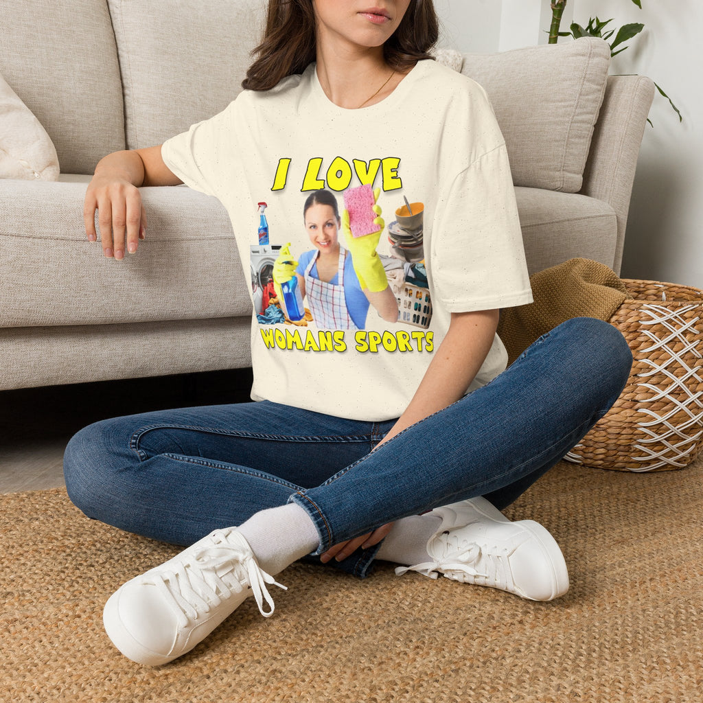 I Love Woman’s Sports Graphic T-Shirt